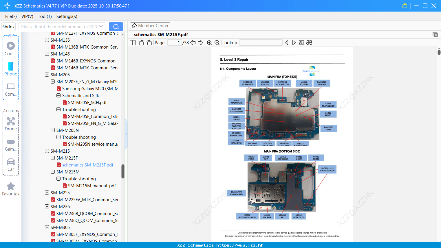 Samsung Schematics SM-M215F